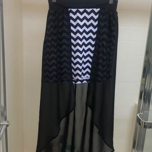 Black and white skirt
